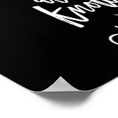 het geheim dat je alles hebt is je al kennen poster (Hoek)