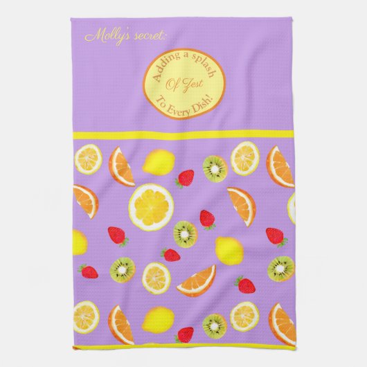 Het Geheim: Pittige Zomerfruit Theedoek (Verticaal)