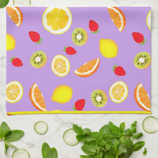 Het geheim: pittige zomervruchten theedoek (Gevouwen)