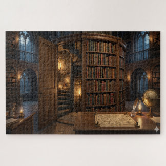 Het geheim van de bibliothecaris: de verborgen doo legpuzzel