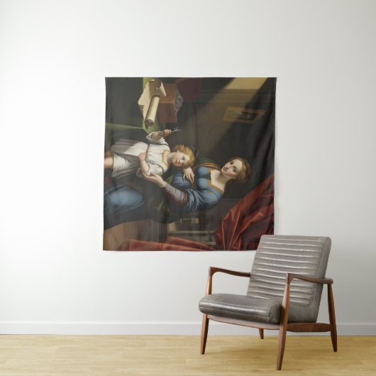 Het geheim van de Heilige Sleutel: Renaissance Mad Wandkleed (In Situ (horizontaal))