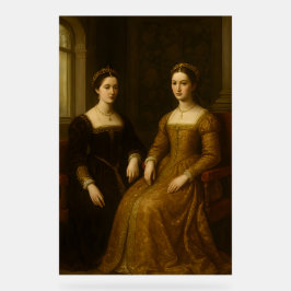 Het geheim van de heilige sleutel: renaissancistis acryl bord