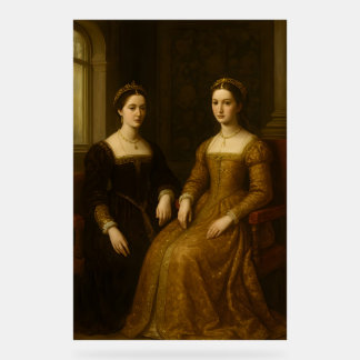 Het geheim van de heilige sleutel: renaissancistis acryl bord