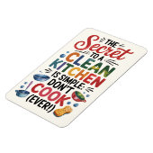 Het geheim van een schone keuken is simpel: niet k magneet (Linkerzijde)