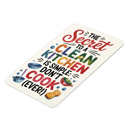 Het geheim van een schone keuken is simpel: niet k magneet (Linkerzijde)