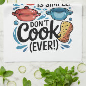 Het geheim van een schone keuken..... theedoek (Gevouwen)