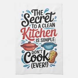 Het geheim van een schone keuken..... theedoek