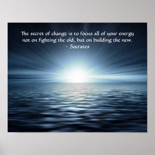 Het geheim van het Citaat van Socrates van de Vera Poster (Voorkant)