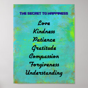 Het geheim van het Geluk aan het Ontwerp van de Ty Poster