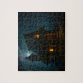 Het geheim van het heksenhuis in het bos legpuzzel (Verticaal)