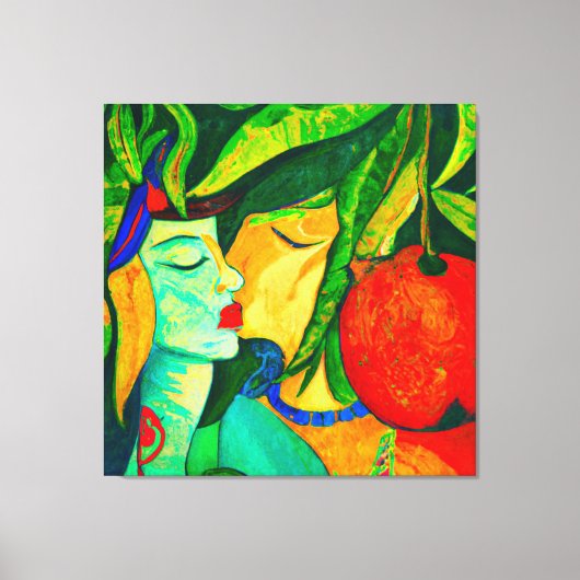 Het geheim van het schilderij Mango II Canvas Afdruk (Voorkant)