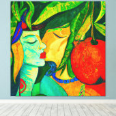 Het geheim van het schilderij Mango II Canvas Afdruk (Insitu (Houten vloer))