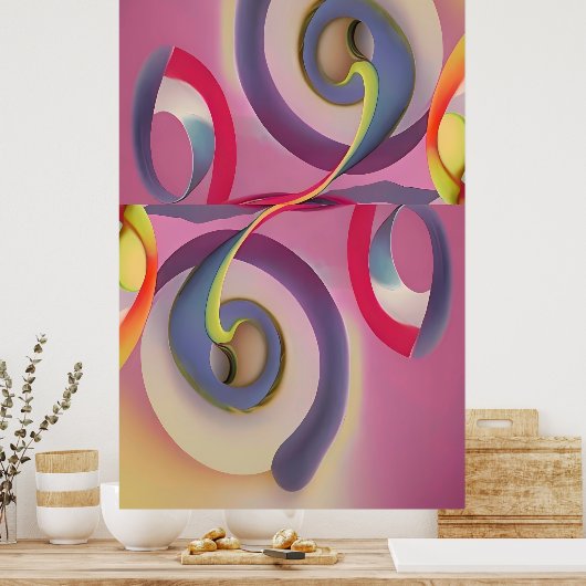 Het geheim van ontwerp 69 Ken Gage Art Poster (Keuken)