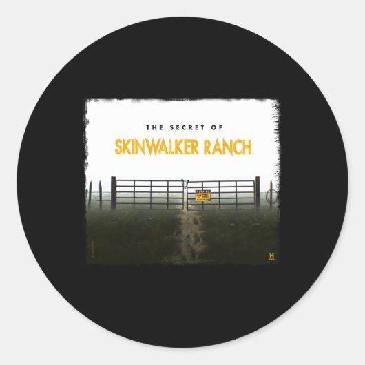 Het geheim van Skinwalker Ranch komt niet binnen Ronde Sticker (Voorkant)
