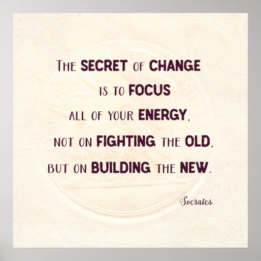 Het geheim van verandering poster (Voorkant)