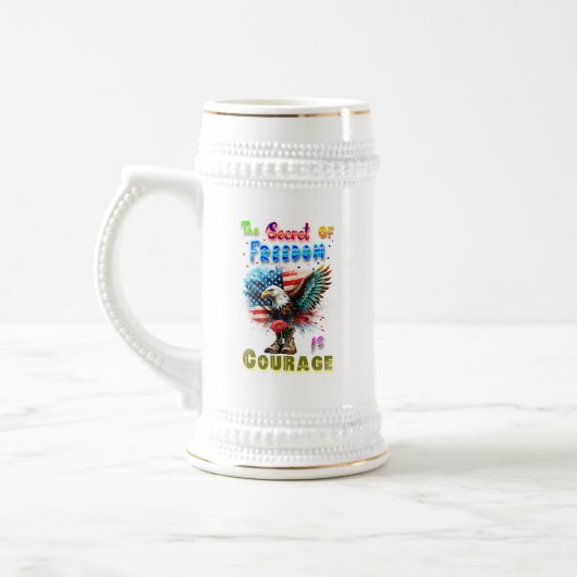 Het Geheim Van Vrijheid Is Moed Bierpul (Links)