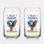 Het Geheim Van Vrijheid Is Moed Blikvorm Glas (Voorkant)