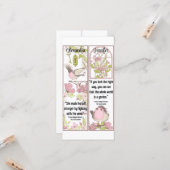 Het geheime boek van de tuin citeert de Bladwijzer Kaart (Voorkant / Achterkant in situ)