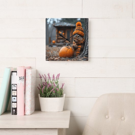 Het geheime bosfeest van het eekhoorn Ai afbeeldin Vierkante Klok (Leeskamer)