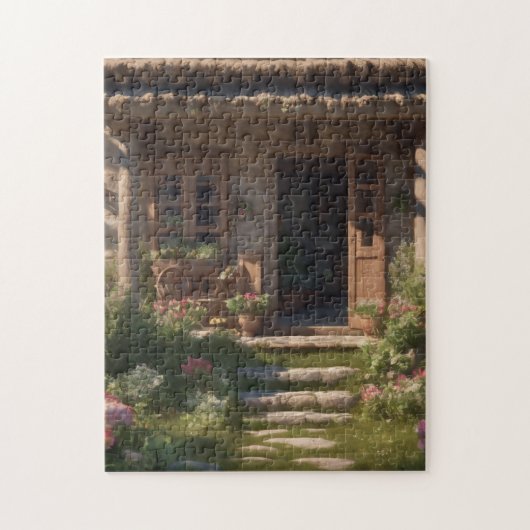 Het geheime dorp: rustieke huis puzzel (Verticaal)