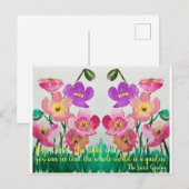 Het geheime groenboek van de tuin briefkaart (Voorkant / Achterkant)