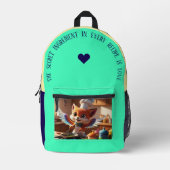 Het geheime ingrediënt… bedrukte rugzak (Voorkant)