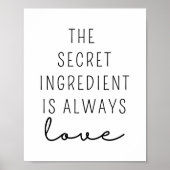 Het geheime ingrediënt is altijd liefde poster (Voorkant)