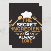 Het Geheime Ingrediënt is Altijd Liefde Schattig (Voorkant / Achterkant)