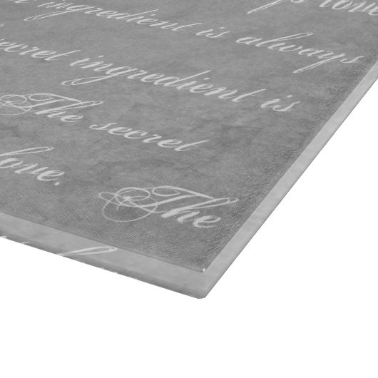 Het geheime ingrediënt is altijd liefdesmarmer har snijplank (Hoek)