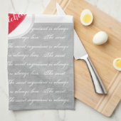 Het geheime ingrediënt is altijd liefdesmarmer har theedoek (Quarter Fold)