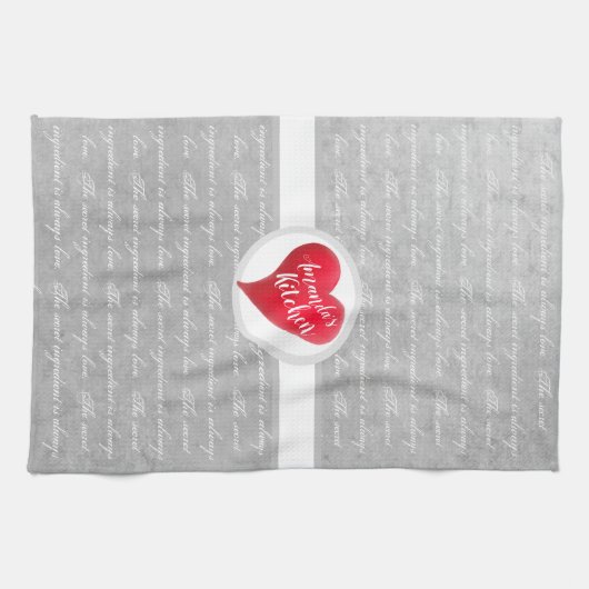 Het geheime ingrediënt is altijd liefdesmarmer har theedoek (Horizontaal)