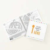 Het geheime ingrediënt is altijd LOVE - Ontvang Notitieboek (Binnen)
