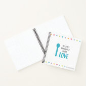 Het geheime ingrediënt is altijd LOVE - Ontvang Notitieboek (Binnen)