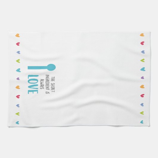 Het geheime ingrediënt is altijd LOVE Theedoek (Horizontaal)