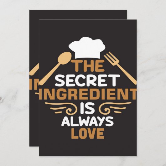 Het geheime ingrediënt is altijd verliefd op het g (Voorkant / Achterkant)