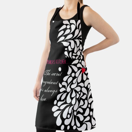 Het geheime ingrediënt is liefde gepersonaliseerd  schort (Insitu)