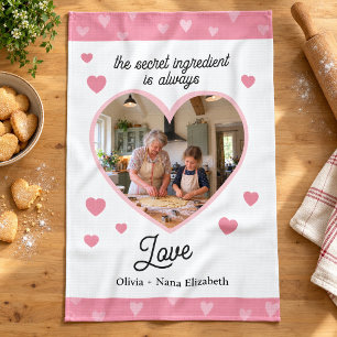 Het Geheime Ingrediënt Is Liefde Gepersonaliseerde Theedoek