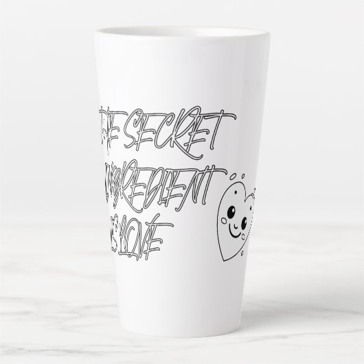 Het geheime ingrediënt is LIEFDE Latte Mok (Voorkant)