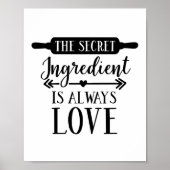 Het geheime ingrediënt is liefde poster (Voorkant)