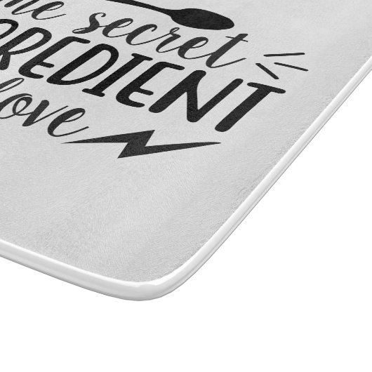 Het geheime ingrediënt is liefde snijplank (Hoek)