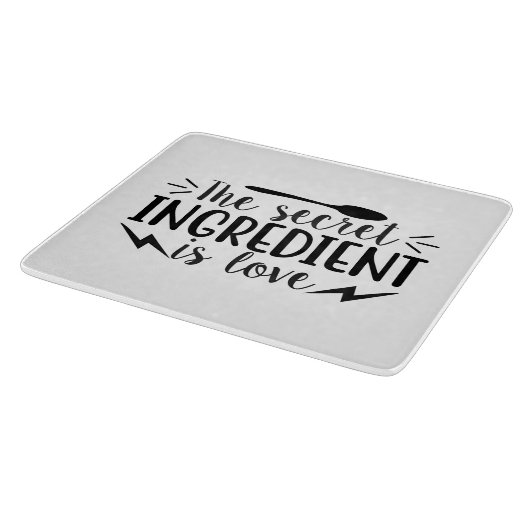 Het geheime ingrediënt is liefde snijplank (Hoek)