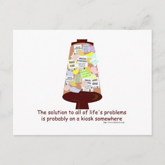 Het geheime Kiosk Briefkaart (Voorkant)