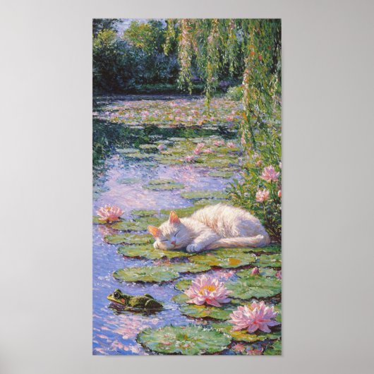 Het geheime leven van de katten van Monet Poster (Voorkant)