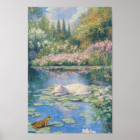 Het geheime leven van de katten van Monet Poster (Voorkant)