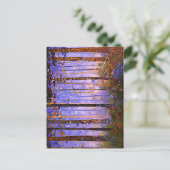 Het geheime pad van de herten - Brede boslandschap Briefkaart (Staand voorkant)