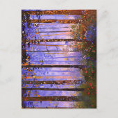 Het geheime pad van de herten - Brede boslandschap Briefkaart (Voorkant)