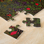 Het geheime pad van de herten - Brede boslandschap Legpuzzel (Zijkant)