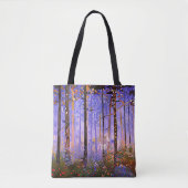 Het geheime pad van de herten - Brede boslandschap Tote Bag (Voorkant)