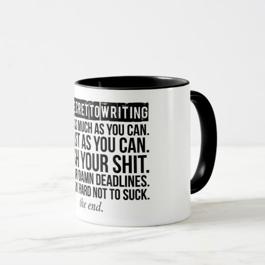 HET GEHEIME TE SCHRIJVEN: Mok (Voorkant rechts)