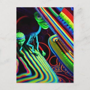 Het Geheime Verjaardagsfeestje Ken Gage Surrealism Briefkaart